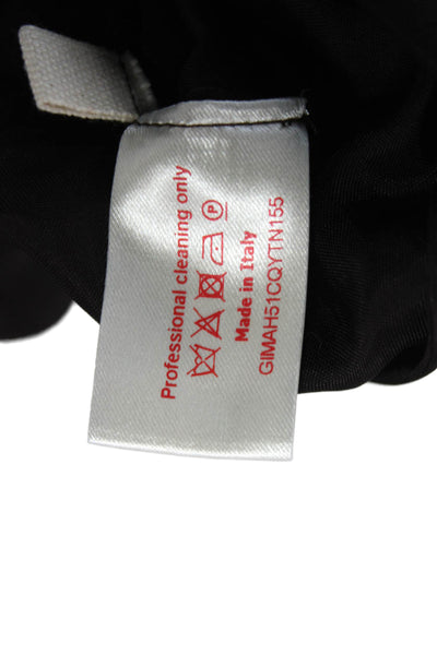Marni Womens Blouse Black Round Neck Pullover Nylon Long Sleeve Size 42