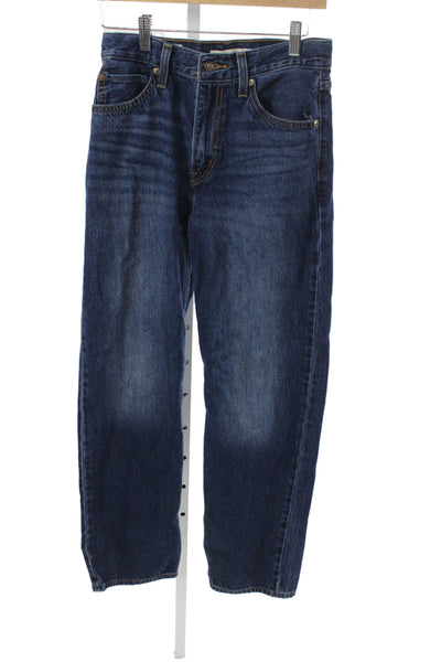 Levi's Women Straight Jeans Blue High Rise Button Fly Size 25