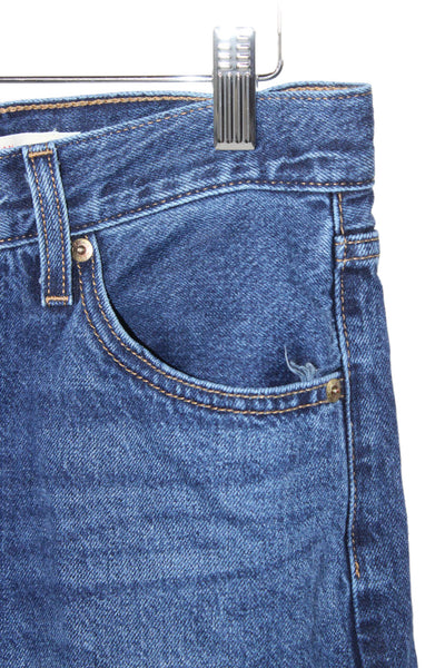 Levi's Women Straight Jeans Blue High Rise Button Fly Size 25