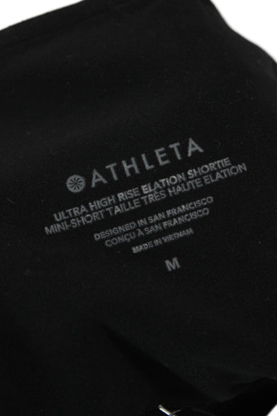 Athleta Women Athletic Black Nylon Shorts Size M