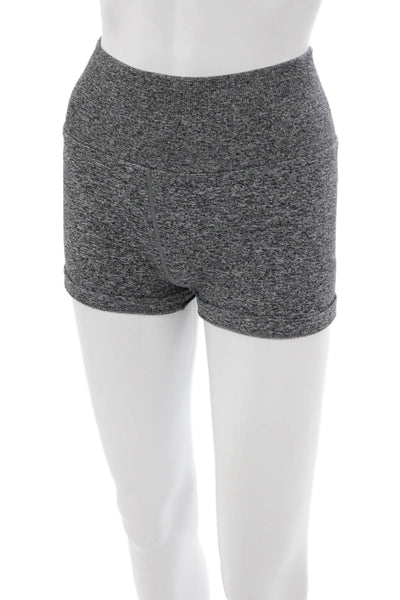 Spiritual Gangster Women Athletic Nylon Gray Shorts Size L