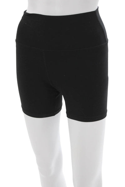 Athleta Women Athletic Black Nylon Shorts Size M