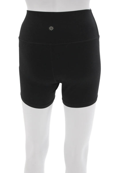 Athleta Women Athletic Black Nylon Shorts Size M