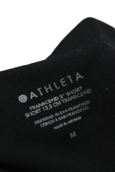 Athleta Women Athletic Black Nylon Shorts Size M