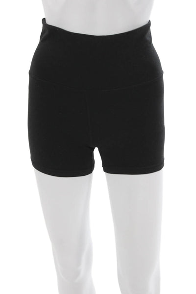 Athleta Womens Athletic Black Nylon Shorts Size S