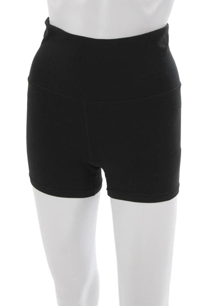 Athleta Womens Athletic Black Nylon Shorts Size S