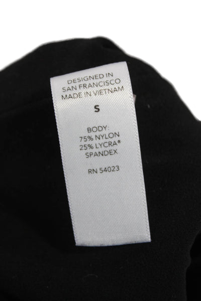 Athleta Womens Athletic Black Nylon Shorts Size S