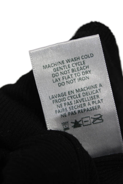 Michael Lauren Women Basic Sleeveless Square Neck Black Tank Size M