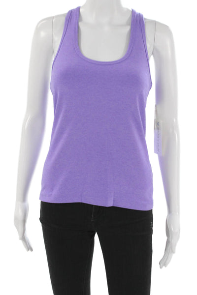 Beyond Yoga Womens Basic Tank Scoop Neck Purple Polyester Size M