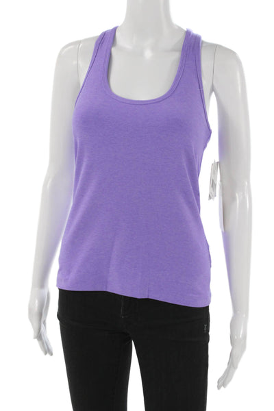 Beyond Yoga Womens Basic Tank Scoop Neck Purple Polyester Size M