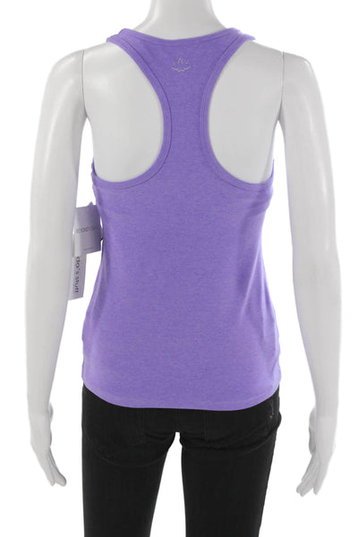 Beyond Yoga Womens Basic Tank Scoop Neck Purple Polyester Size M