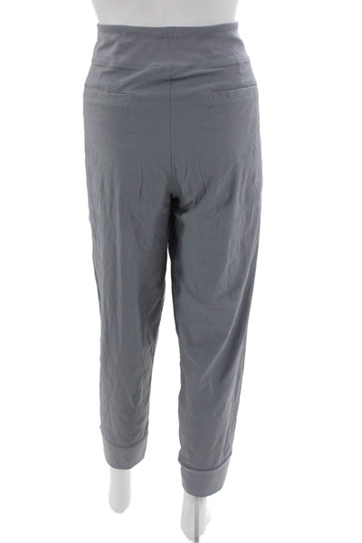 Athleta Women Gray Ankle Pants Nylon Spandex Pull On Size 10