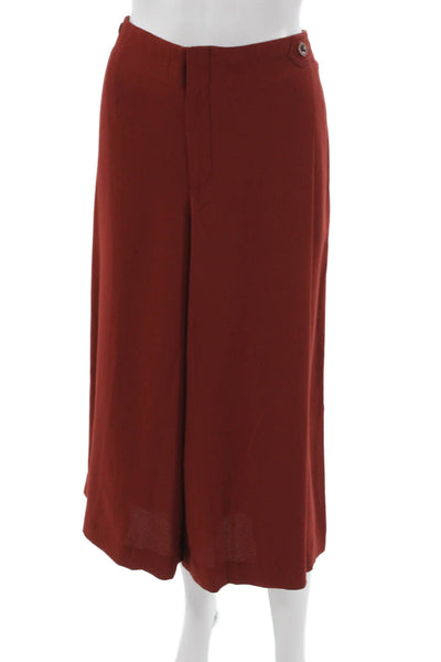 Anthropologie Womens Cropped Red Pants Size 12