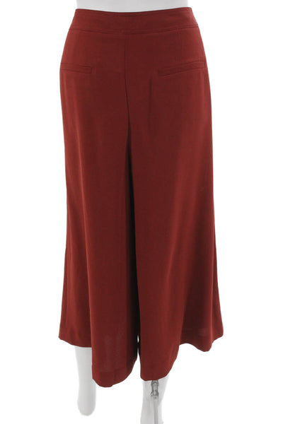 Anthropologie Womens Cropped Red Pants Size 12