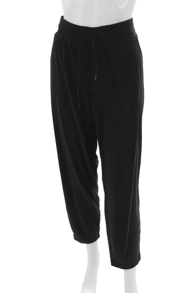 Athleta Womens Jogger Pants Black Drawstring Nylon Size L