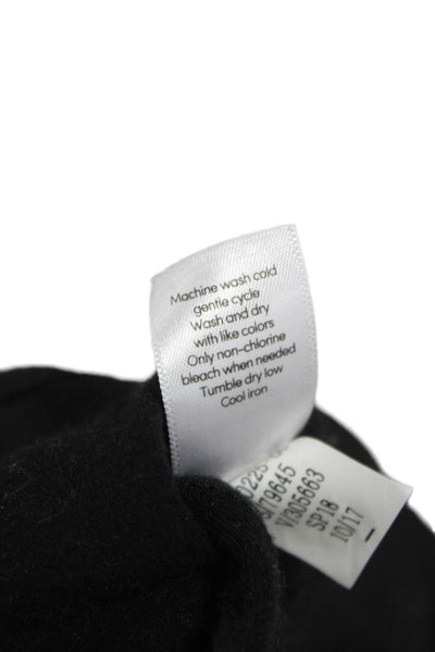 Athleta Womens T-Shirt Dress Black Scoop Neck Short Sleeve Modal Size M