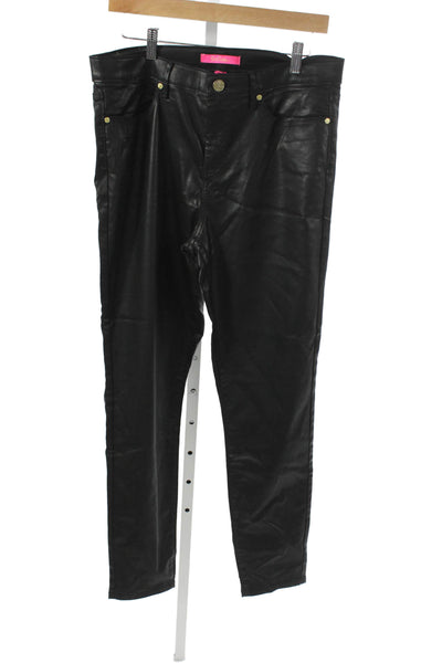 Lilly Pulitzer Womens Black Rayon Mid Rise Jeggings Size 12