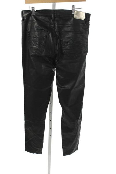 Lilly Pulitzer Womens Black Rayon Mid Rise Jeggings Size 12
