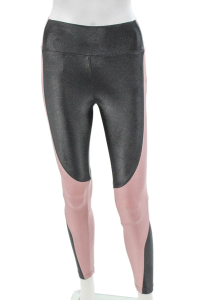 Koral Womens Ankle Leggings Gray Colorblock Nylon Size M