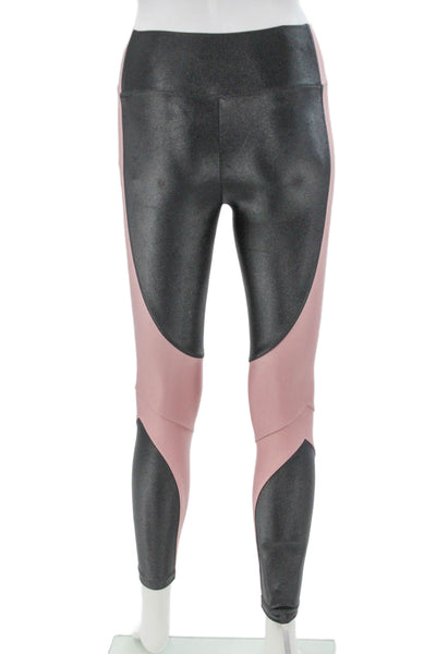 Koral Womens Ankle Leggings Gray Colorblock Nylon Size M
