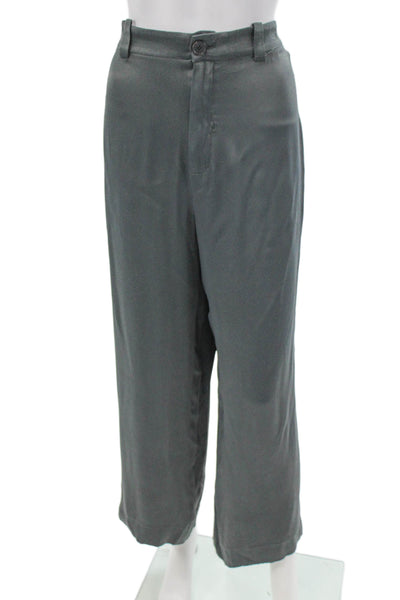 Zara Women Gray Polyester Dress Pants Size XL