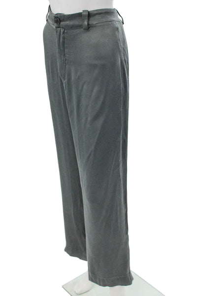 Zara Women Gray Polyester Dress Pants Size XL