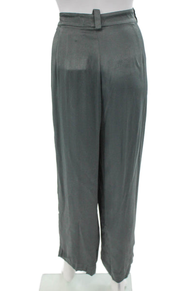 Zara Women Gray Polyester Dress Pants Size XL