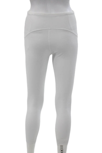 Spanx Women Cropped Nylon Leggings White Size XS
