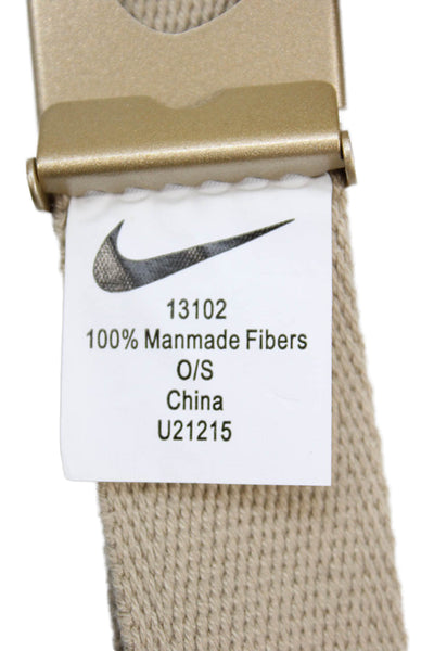 Nike Womens Web Belt Beige Gold Size One Size