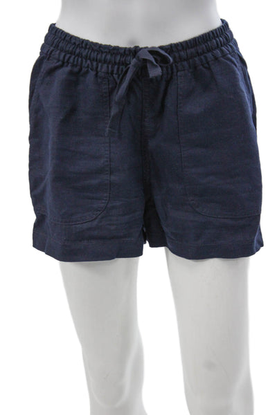 J Crew Womens Casual Drawstring Linen Blend Shorts Size XS
