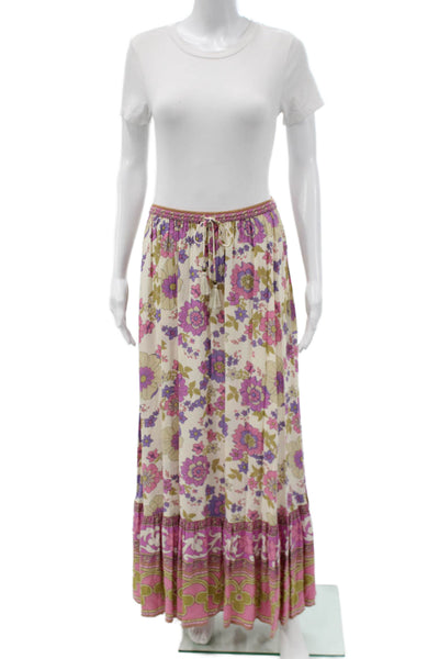 Spell And The Gypsy Womens Multicolor Floral Boho Maxi Skirt Size S