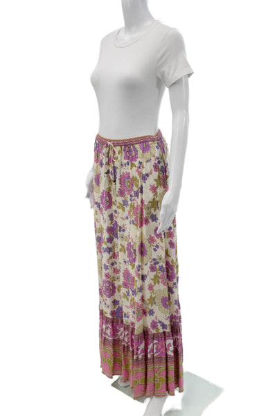 Spell And The Gypsy Womens Multicolor Floral Boho Maxi Skirt Size S