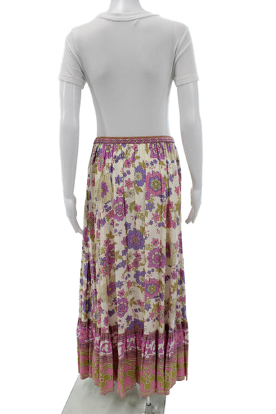 Spell And The Gypsy Womens Multicolor Floral Boho Maxi Skirt Size S
