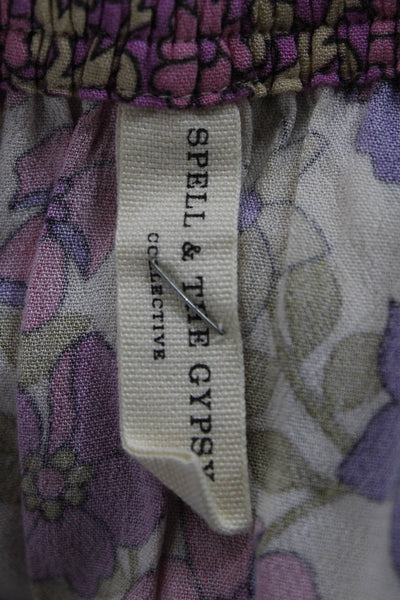 Spell And The Gypsy Womens Multicolor Floral Boho Maxi Skirt Size S