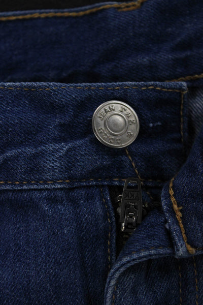 Rag & Bone Womens Cut-Off Shorts Blue Cotton Button Size 26