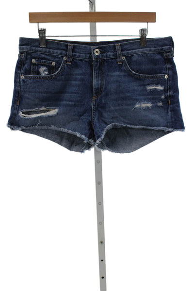 Rag & Bone Jean Womens Cut-Off Cotton Shorts Blue Size 29