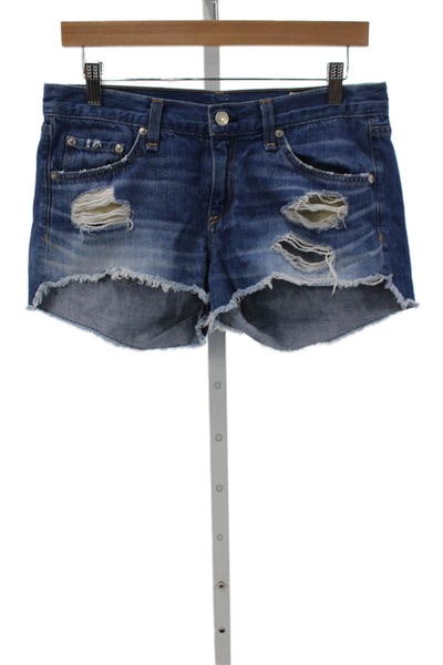 Rag & Bone Jean Womens Cut-Off Blue Cotton Shorts Size 26
