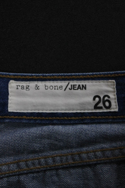 Rag & Bone Jean Womens Cut-Off Blue Cotton Shorts Size 26
