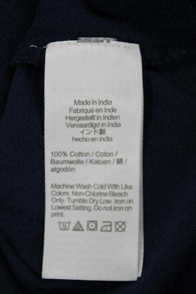 J Crew Womens Blue Cotton Crew Neck Short Sleeve T Shirt Basic Nautical Size M