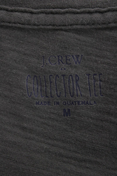 J Crew Women Green Scoop Neck Cotton Basic T-Shirt Short Sleeve Size M