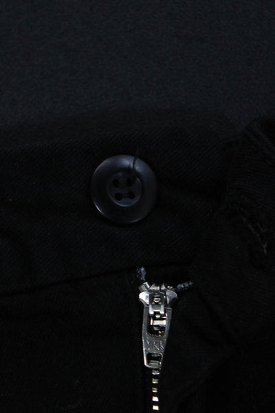 Amo Womens Utility Black Cotton Shorts Size 26