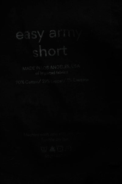 Amo Womens Utility Black Cotton Shorts Size 26