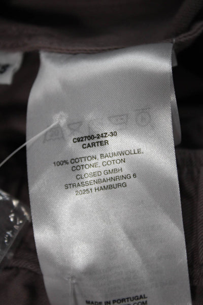 Closed Womens Romper Collared Button Long Sleeve Gray Cotton Size XS