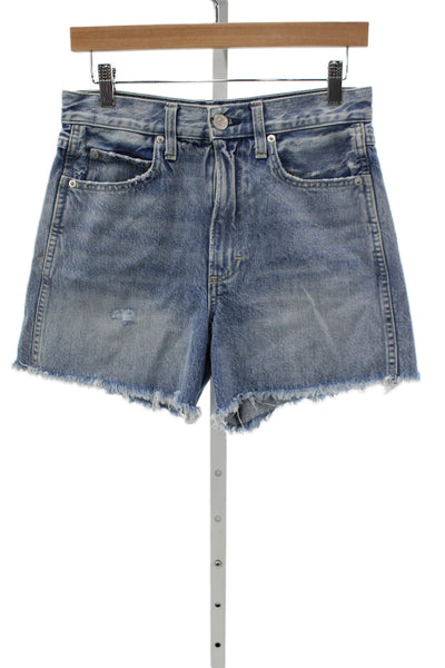 Amo Women Cut-Off Denim Shorts Blue Size 25