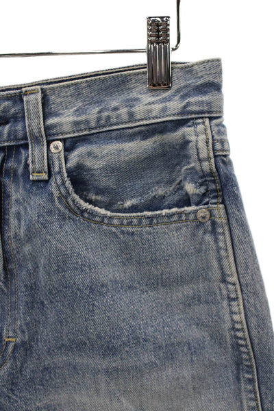Amo Women Cut-Off Denim Shorts Blue Size 25