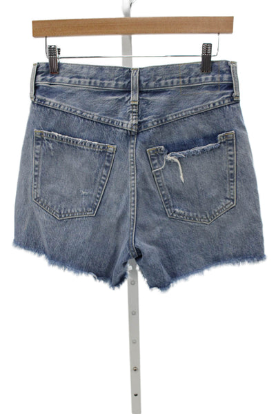 Amo Women Cut-Off Denim Shorts Blue Size 25