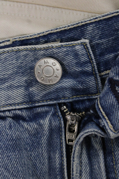 Amo Women Cut-Off Denim Shorts Blue Size 25