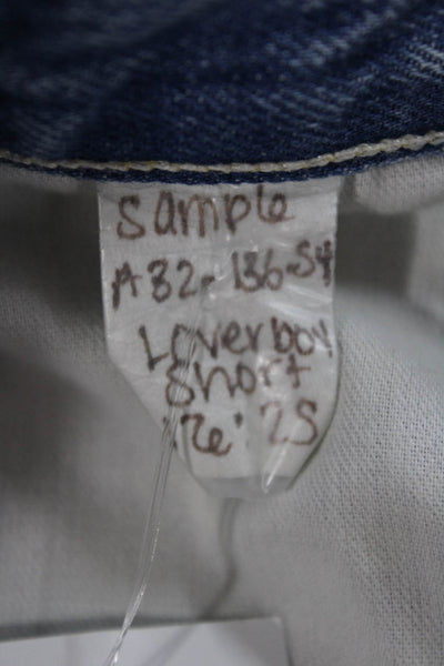 Amo Women Cut-Off Denim Shorts Blue Size 25