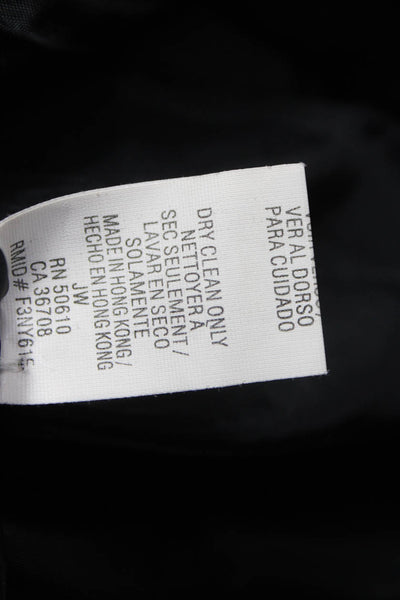 Anne Klein Women Pea Coat Black Wool Blend Button Size M