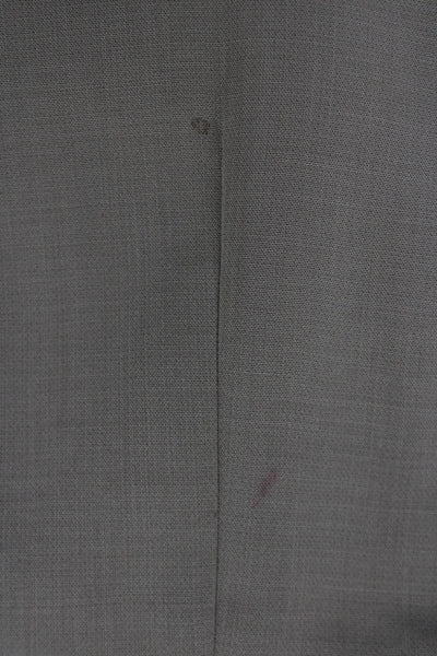 Akris Women Dress Pants Brown Wool Zip Size 14